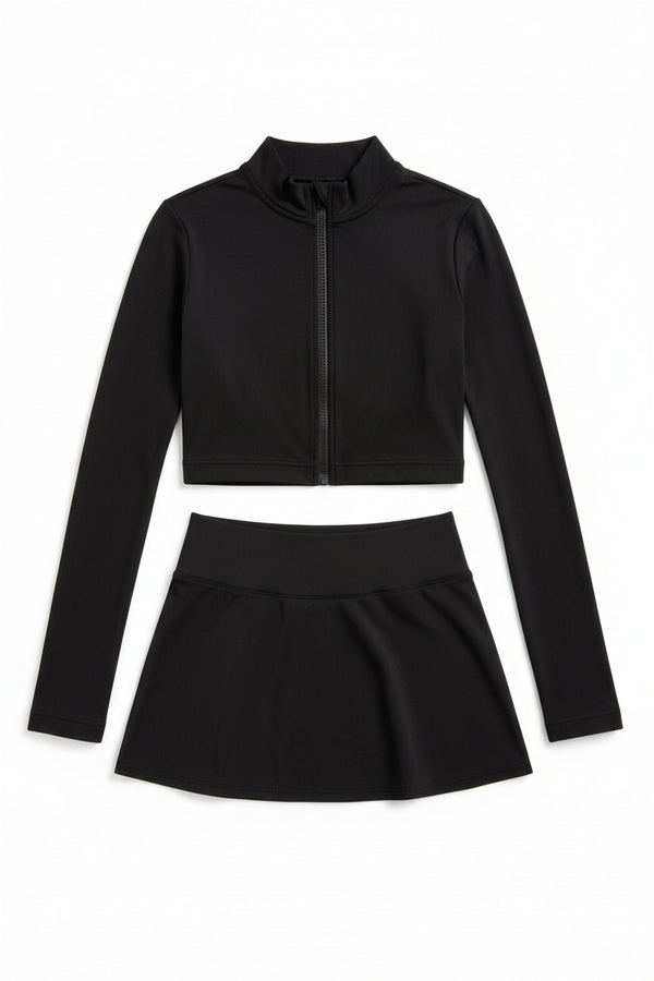 Ensemble Sport Luxe "Élite" - Top Court & Jupe