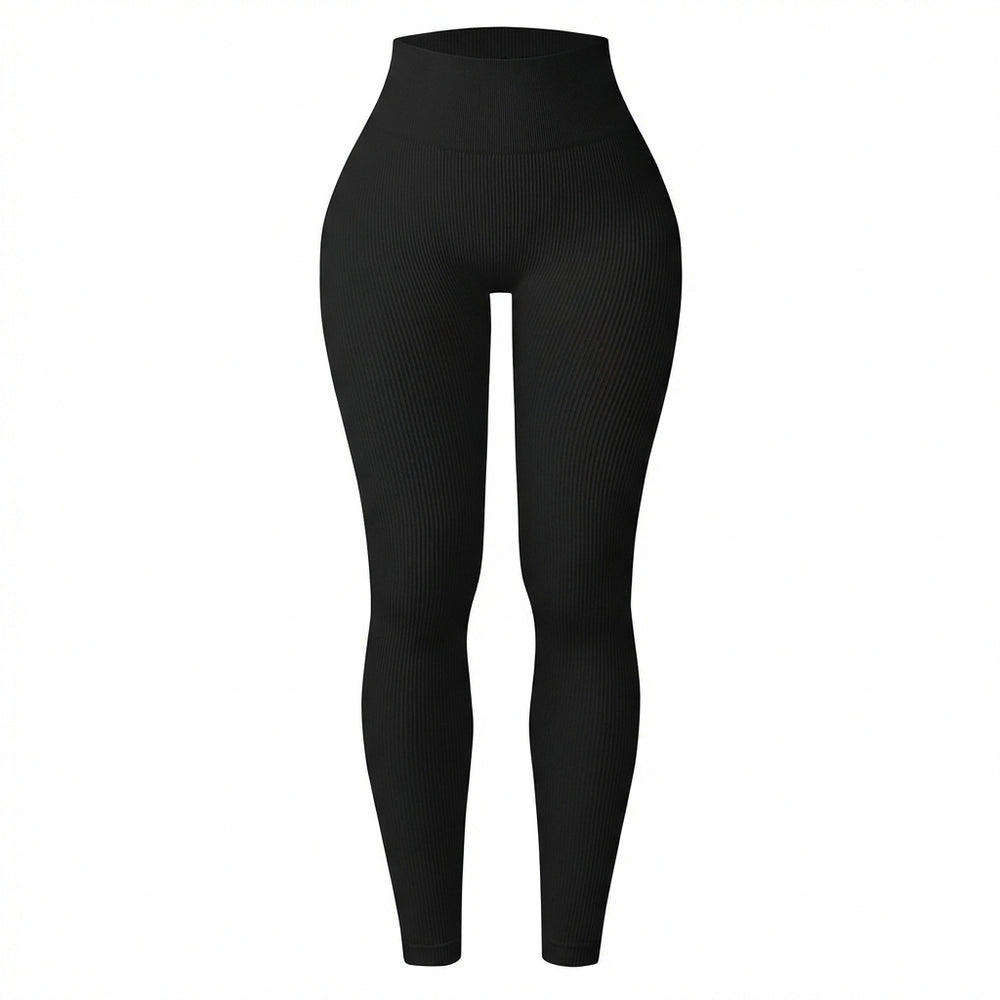 Ribbed "Silhouette" Shaping Leggings - High Waist 
