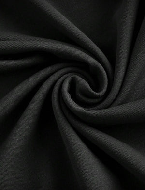 Robe Longue Noire Moulante Bretelles Fines - Col V