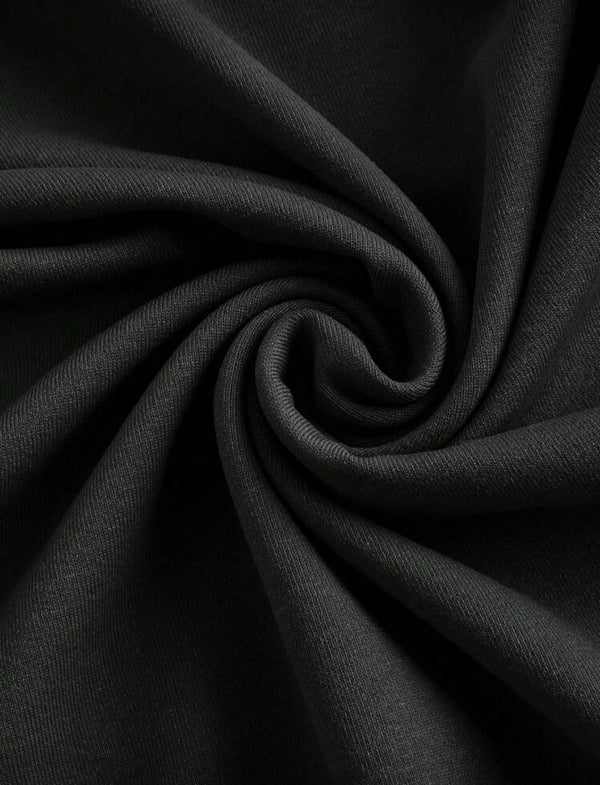 Robe Longue Noire Moulante Bretelles Fines - Col V